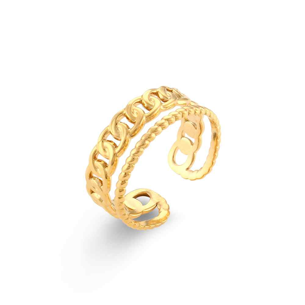 ANILLO DOBLE ESLABON