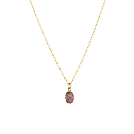COLLAR AMATISTA MINIMALISTA