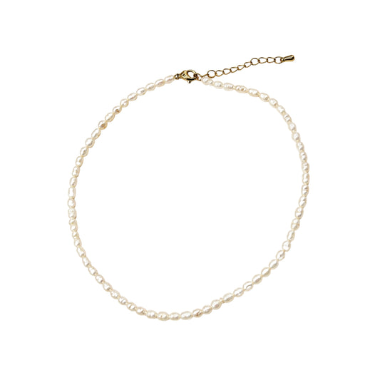 COLLAR PERLAS ARROZ